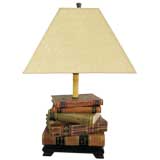 "STACKED BOOK" TABLE LAMP