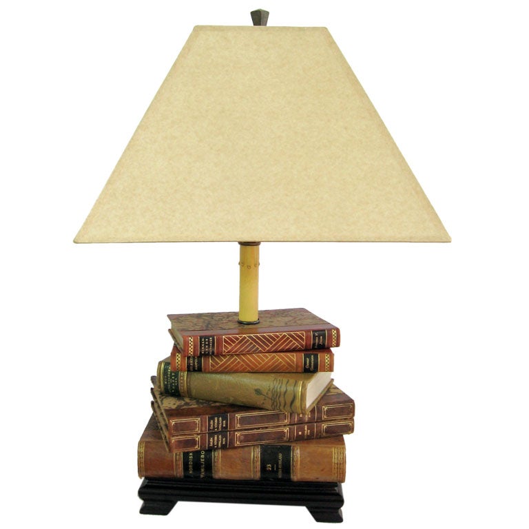 "STACKED BOOK" TABLE LAMP