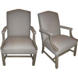 PAIR OF LIBRARY CHAIRS