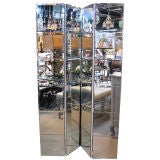 FOUR PANEL MIRRORED SCREEN