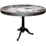 INDUSTRIAL TABLE WITH ZINC TOP