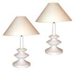 Iconic Pair of French Plaster Lamps by Jacques Grange for Yves Saint Laurent 10