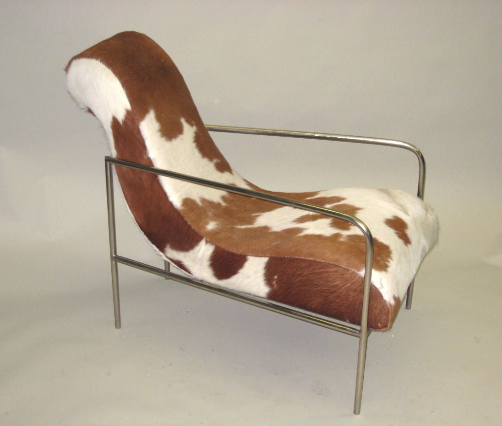 French Early Modernist Style Armchair in the manner of  Rene Herbst 1