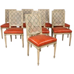 Set of 8 Dining Chairs by Jansen