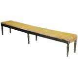 Very Large, Sober 19th Century Napoleon III 9' Foot Hall Bench, France, 1860