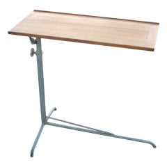 Swiss Mid-Century Modern Steel and Cherry Console or Drafting Table by Embru