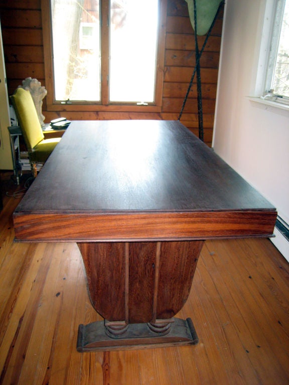 20th Century French Art Deco Desk / Writing or Dining Table For Sale