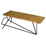 Iconic French Modernist Cocktail Table / Bench by Pierre Guariche