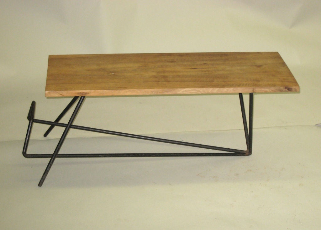 Mid-Century Modern Iconic French Modernist Cocktail Table / Bench by Pierre Guariche