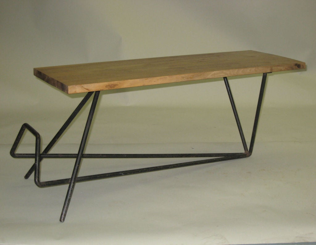 Mid-20th Century Iconic French Modernist Cocktail Table / Bench by Pierre Guariche