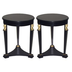 Pair of Napoleonic Style End Tables