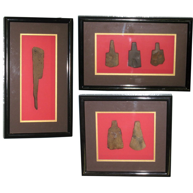 A Collection of Ancient Khmer Stone Axes and Adzes For Sale