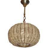 French Beaded Glass Ceiling Fixture / Lantern