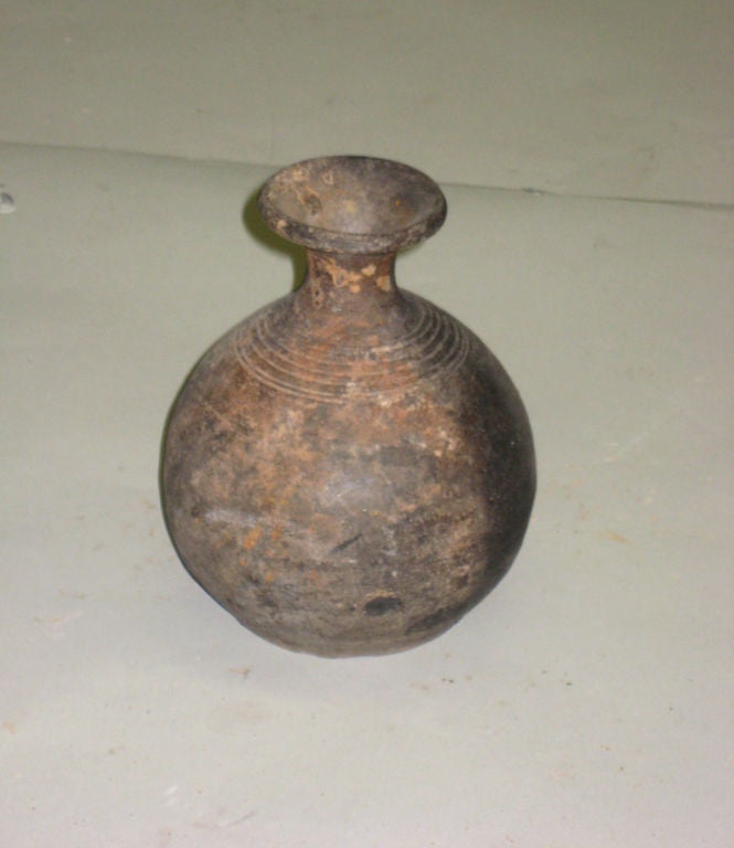 19th Century 2 Antique Khmer Pottery Urns