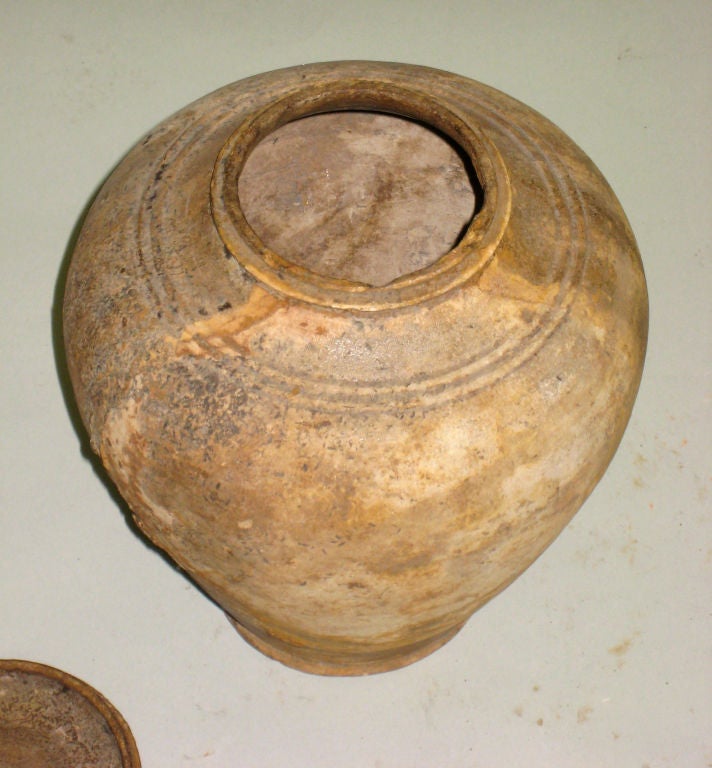 Terracotta 2 Antique Khmer Jars/Vases