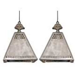 Two French Mid-Century Modern Industrial Pendants / Chandeliers / Fixtures 4