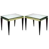 Pair of French Mirrored Tables