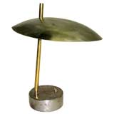 2 Marine Desk Lamp in Steel and Brass