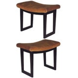 Pair of Italian Stools/Benches Attributed to Franco Albini