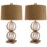 Pair of Table Lamps in the Style of Jean Royere