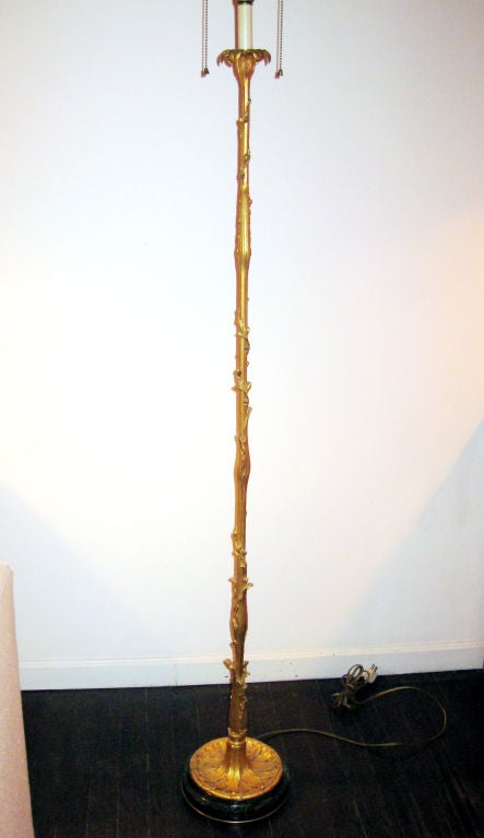 Important Gilt Bronze Floor Lamp / Estate M. Merriweather Post