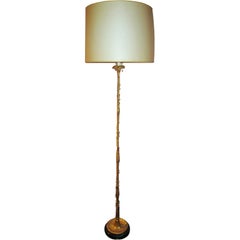 Important Gilt Bronze Floor Lamp / Estate M. Merriweather Post
