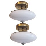 Pair of Ceiling Fixtures / Wall Sconces by Stilnovo