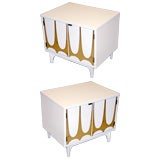 Pair of Hollywood Regency Nightstands/End Tables