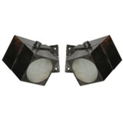 Pair of French, 1930s Modernist Sconces 11