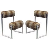 Important Pair of Modernist Chairs by Nanda Vigo