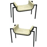 Two Parchment Benches in the Style of Marc Duplantier 6