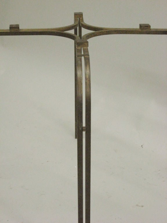 Pair of French Brass Side Tables Attributed to Marc Duplantier In Good Condition For Sale In New York, NY
