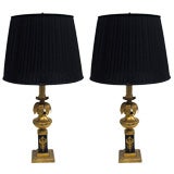 Pair of Table Lamps by Maison Jansen