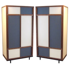 Retro Two French Modernist Cabinets by Andre Sornay