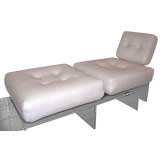 Oscar Niemeyer lounge chair and ottoman