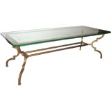 Gilded Iron Cocktail Table by Maison Ramsay