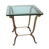 French Gilded Iron Fer Forge Table