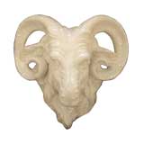 Italian Ceramic Rams Head