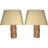 French Forties Ceruse Twist Lamps French Forties Ceruse Twist Lamps