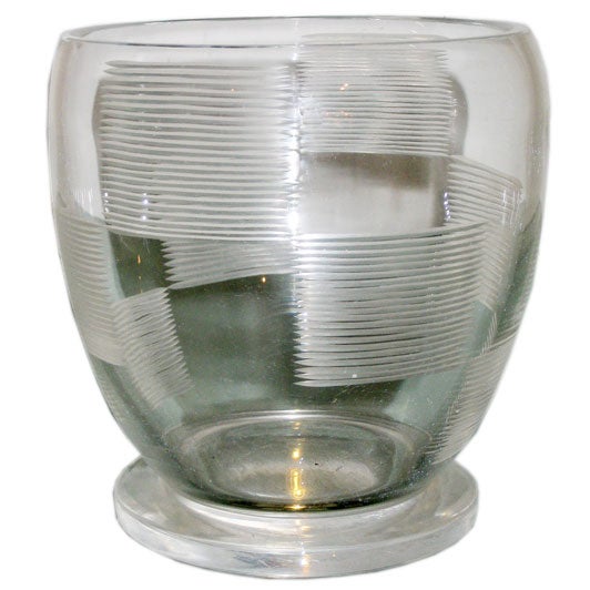 Walter Dorwin Teague for Steuben Vase For Sale