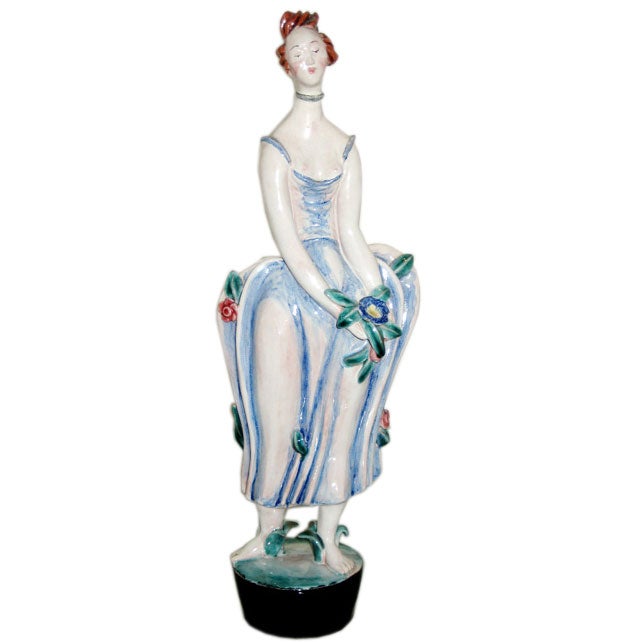 Wiener Werkstatte Ceramic Figurine