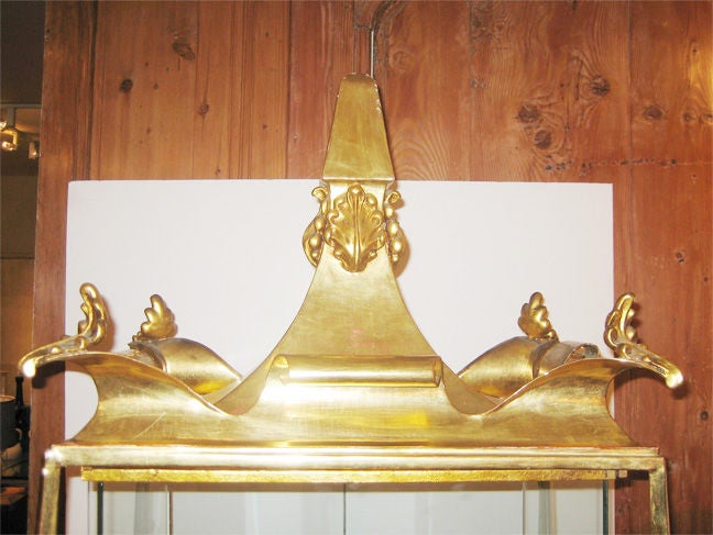 Spectacular Gilded French Vitrine