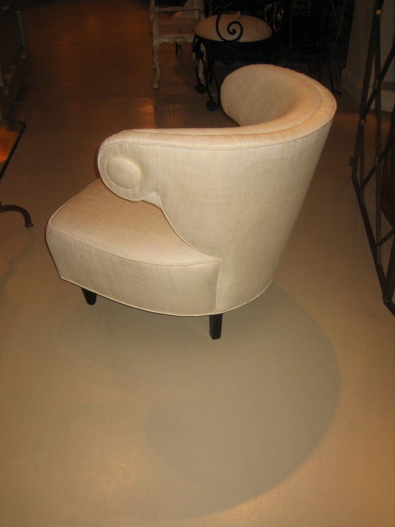 Paul Laszlo Scroll Slipper Chair