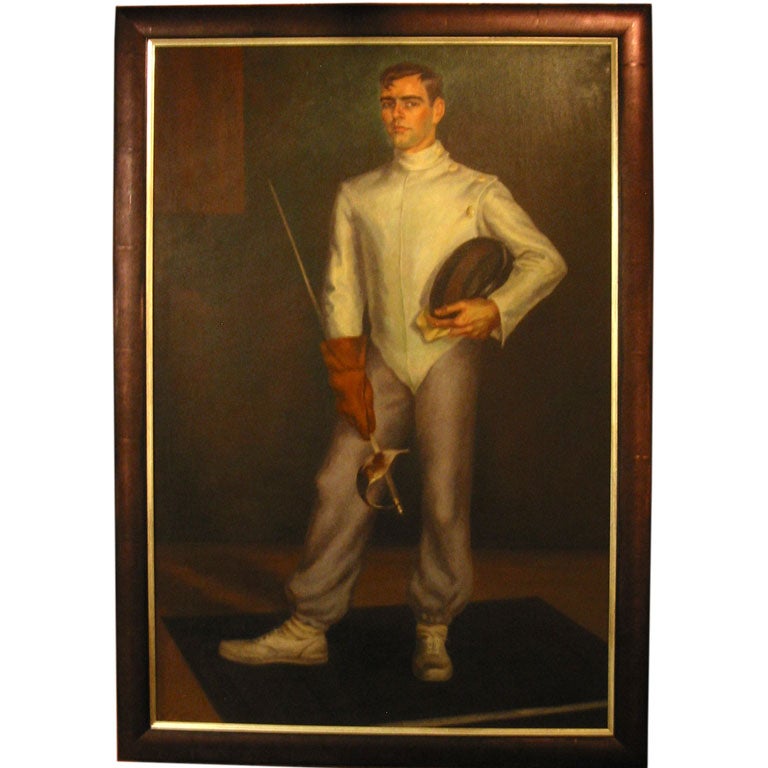 "The Handsome Fencer" by Thad Leland For Sale