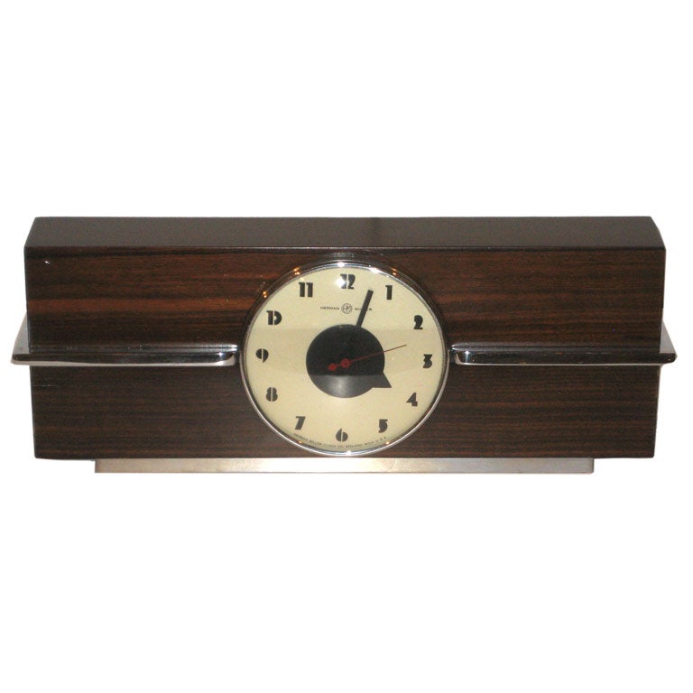Gilbert Rohde Macassar Mantle Clock For Sale