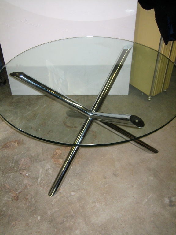 Chrome "Spike" Dining Table
