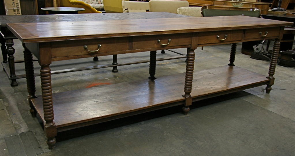 Italian Walnut Vatican Tailor's Fabric Table