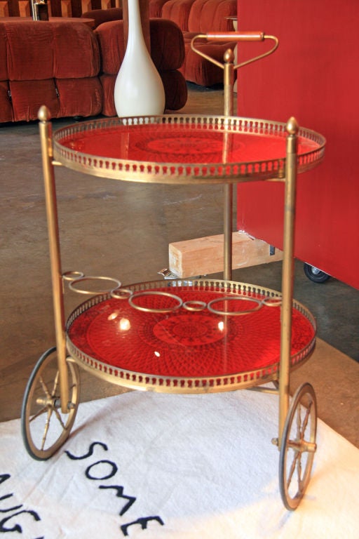 Italian Fornasetti'ish Bar Cart