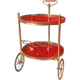 Vintage Italian Fornasetti'ish Bar Cart