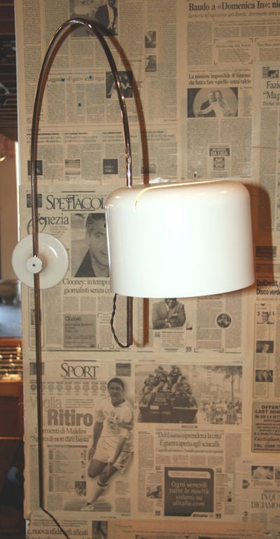 Wall mount reading light from one of Italy's greats. Signor Colombo.